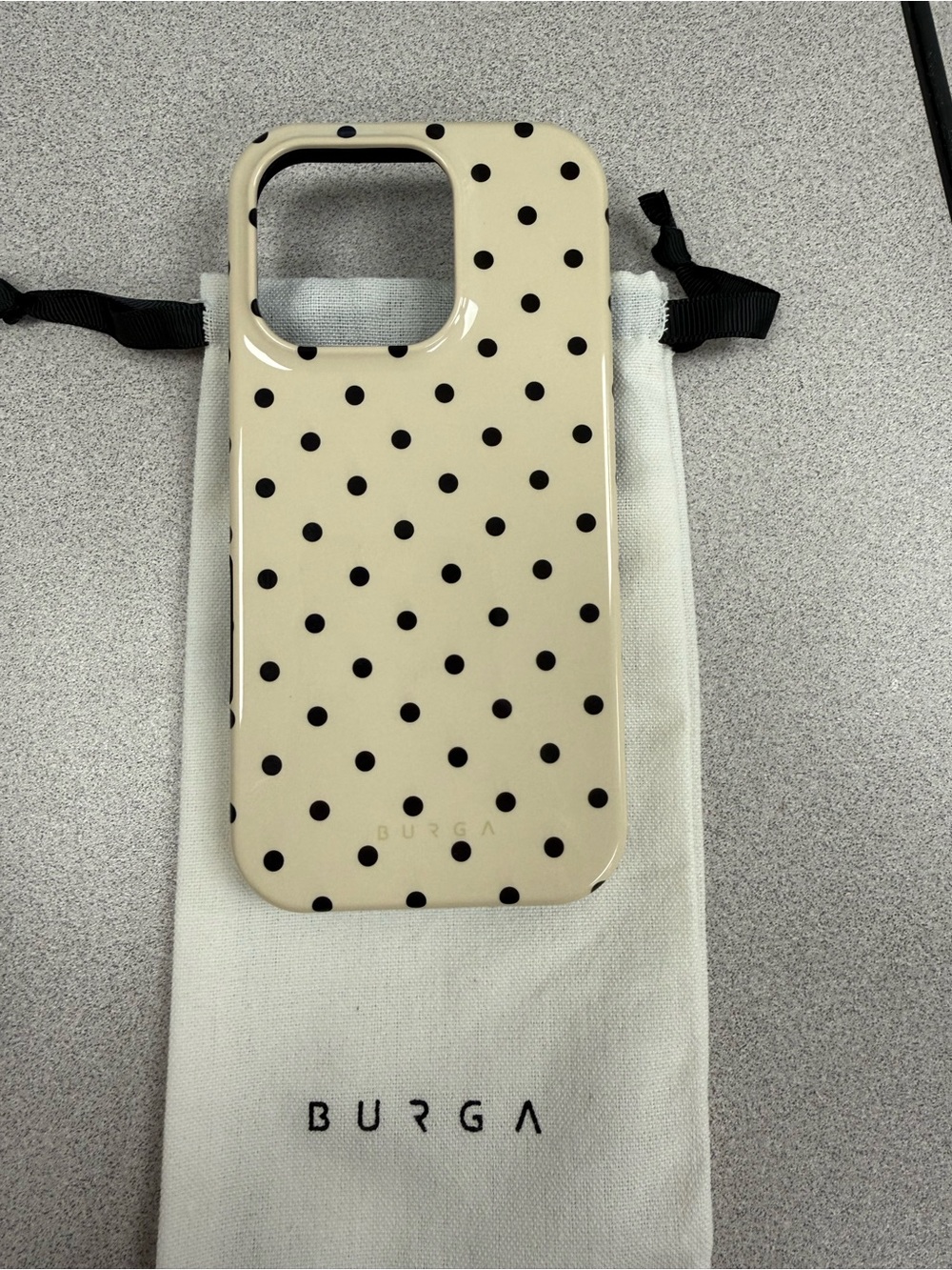 Burga Beige Polka Dot for iPhone 16 Pro